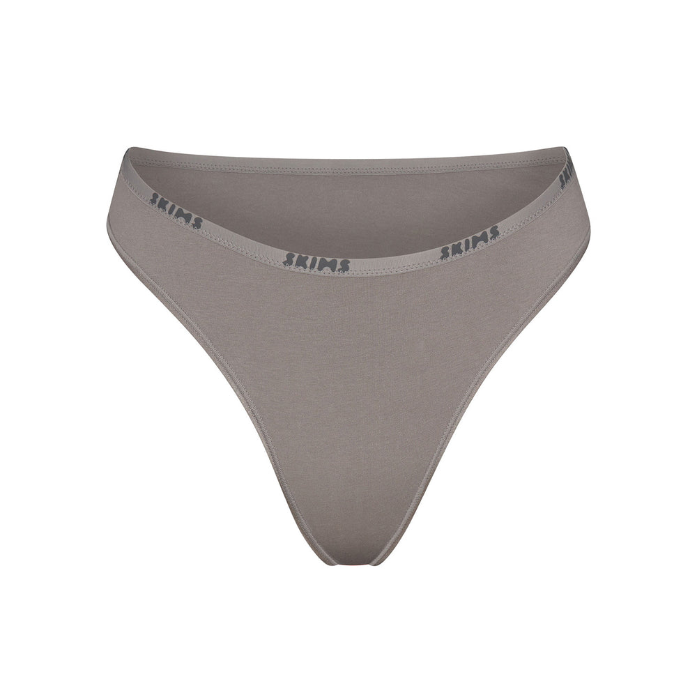 Skims COTTON LOGO HIGH LEG Bikini Grijs | OCI-785209
