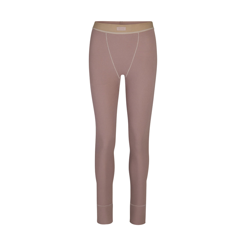 Skims COTTON RIB Leggings Bruin | EMZ-038529