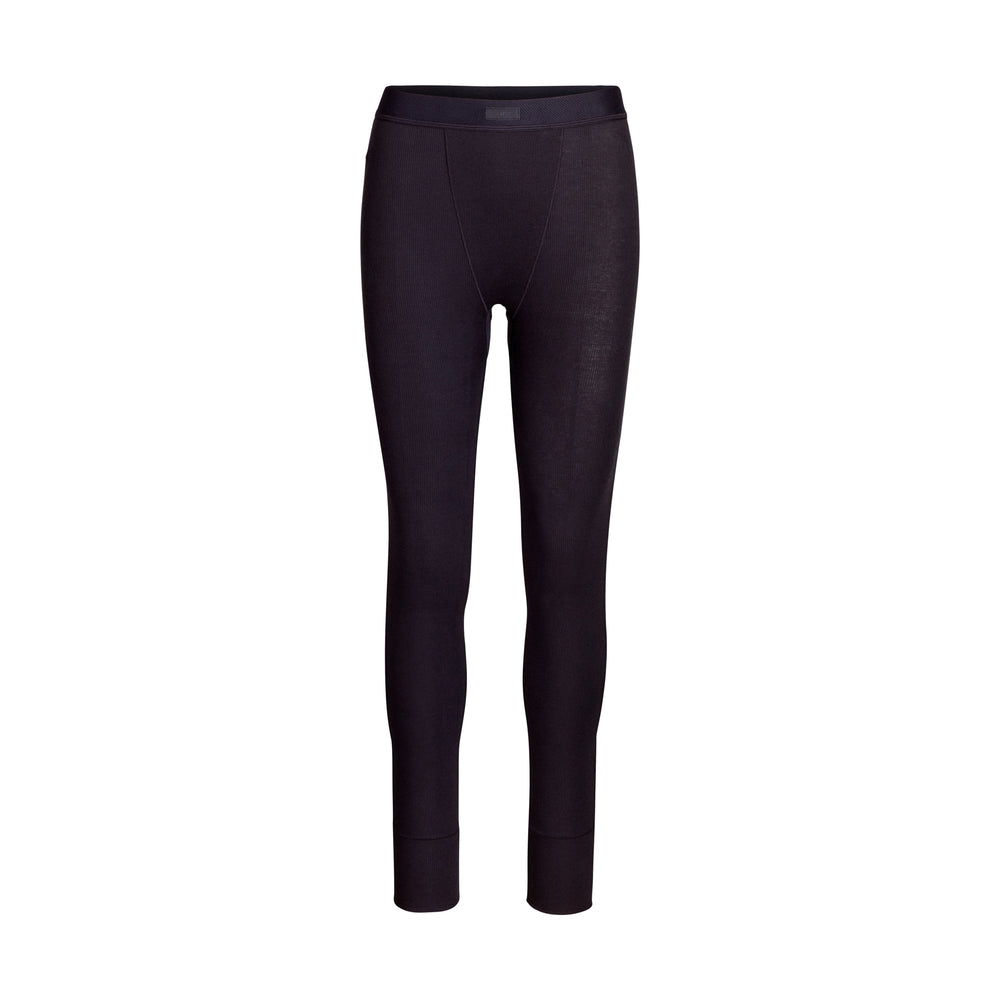 Skims COTTON RIB Leggings Zwart | VNH-609851