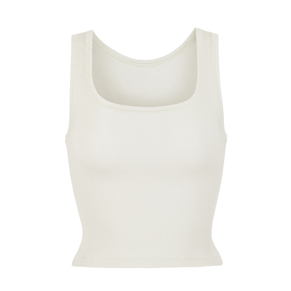 Skims COTTON RIB Tank Wit | ZAX-403962
