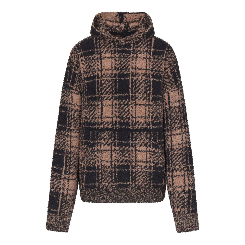 Skims COZY KNIT UNISEX Hoodie PLAID | HYE-741098