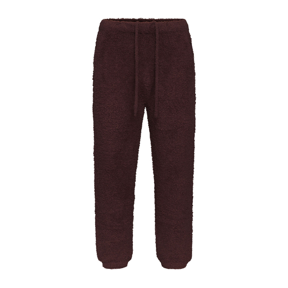 Skims COZY KNIT UNISEX Joggers Donkerrood | KJM-642870