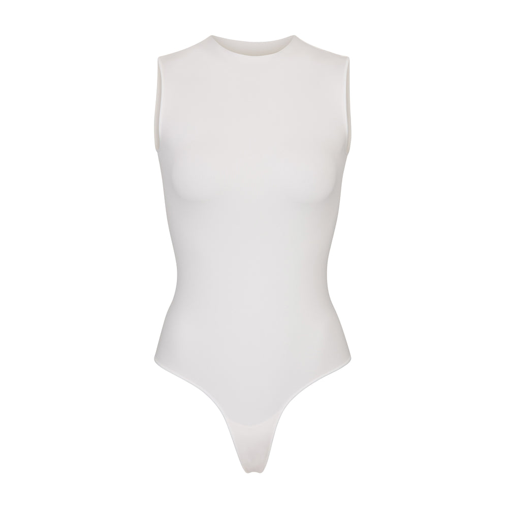 Skims ESSENTIAL CREW NECK Sleeveless Bodysuit Wit | HBM-618529