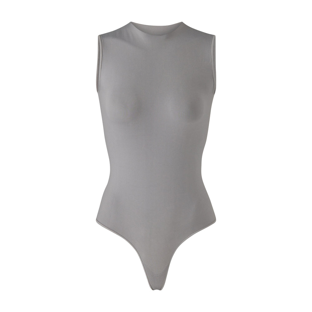 Skims ESSENTIAL CREW NECK Sleeveless Bodysuit Grijs | LUX-896074