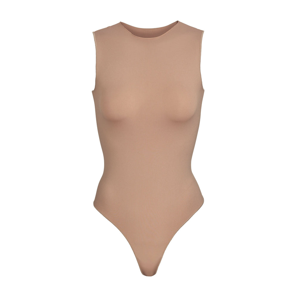 Skims ESSENTIAL CREW NECK Sleeveless Bodysuit Abrikoos | YBL-072319