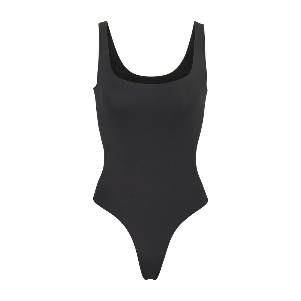 Skims ESSENTIAL Scoop Neck Bodysuit Zwart | AHS-268573