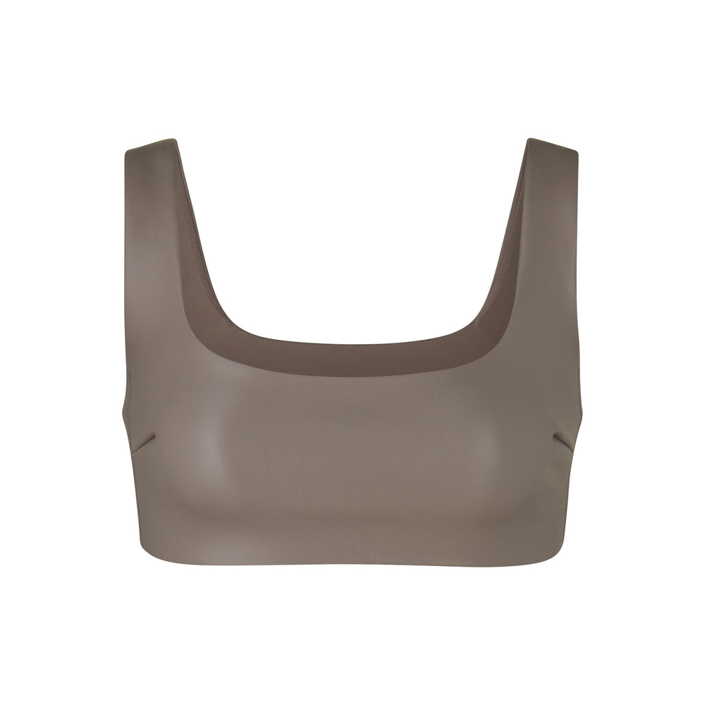 Skims FAUX LEATHER Bralette Zilver | HDS-294631