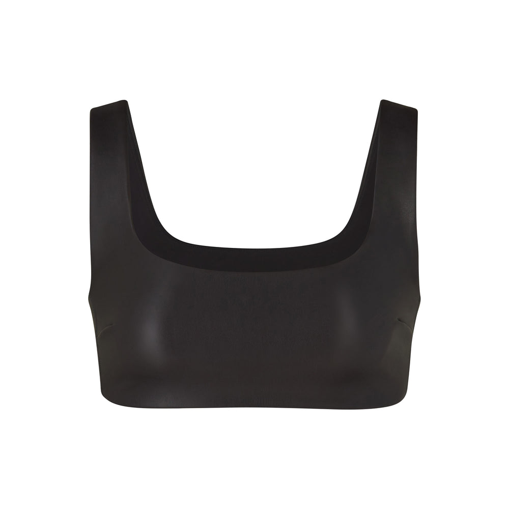 Skims FAUX LEATHER Bralette Zwart | RYG-903217