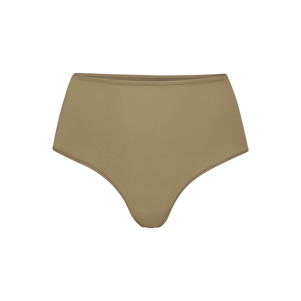 Skims FITS EVERYBODY HIGH WAISTED Thong Khaki | XIU-146708