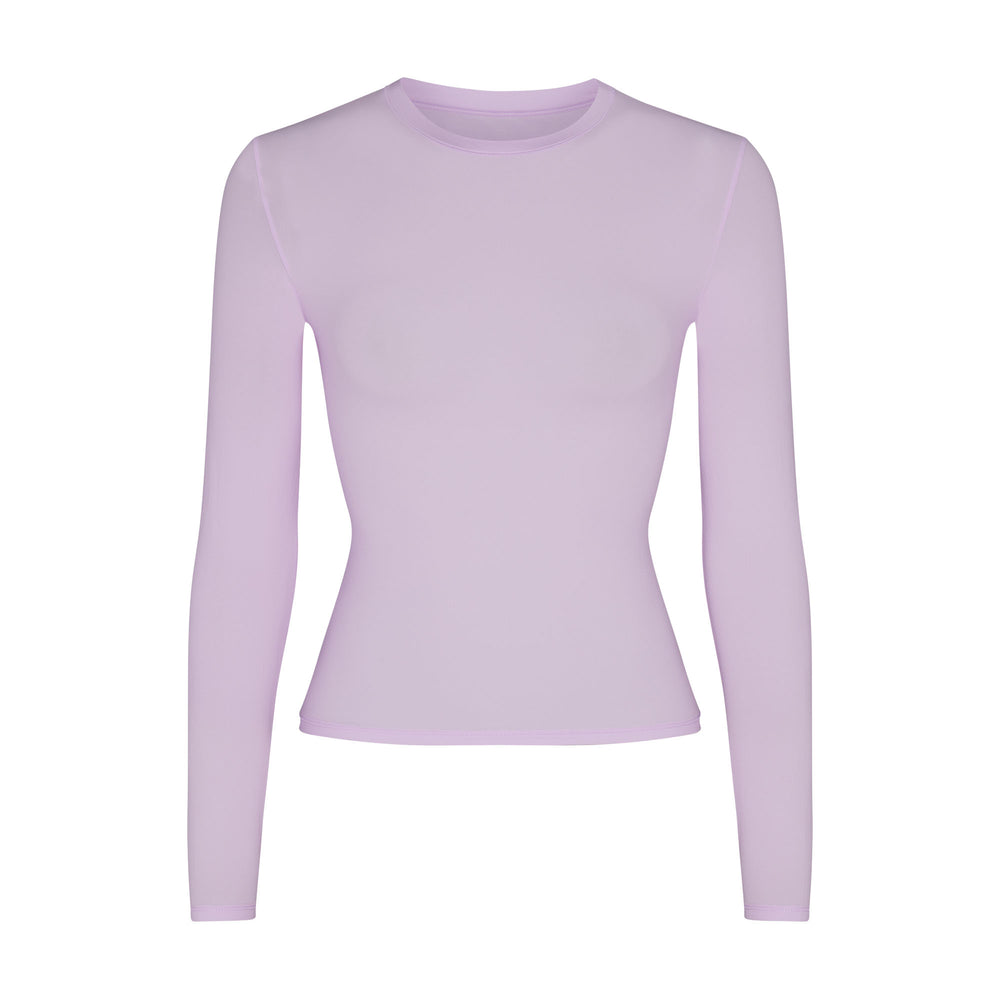 Skims FITS EVERYBODY LONG SLEEVE T-shirt Paars | QWS-645379