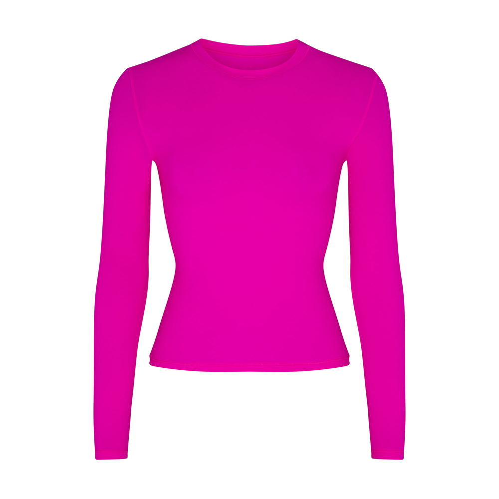 Skims FITS EVERYBODY LONG SLEEVE T-shirt Fuchsie | ZUH-861397