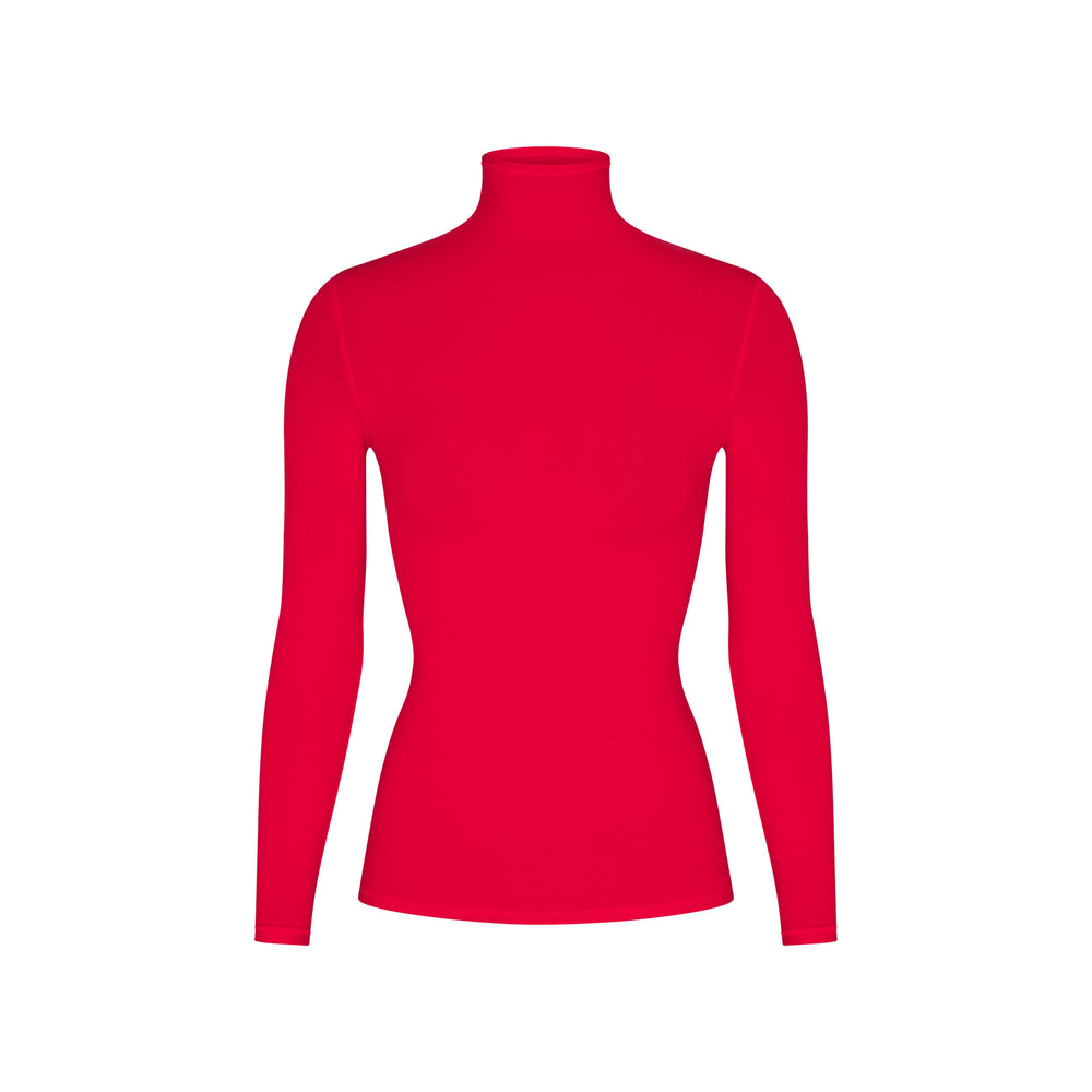 Skims FITS EVERYBODY TURTLENECK T-shirt Rood | IRM-265798