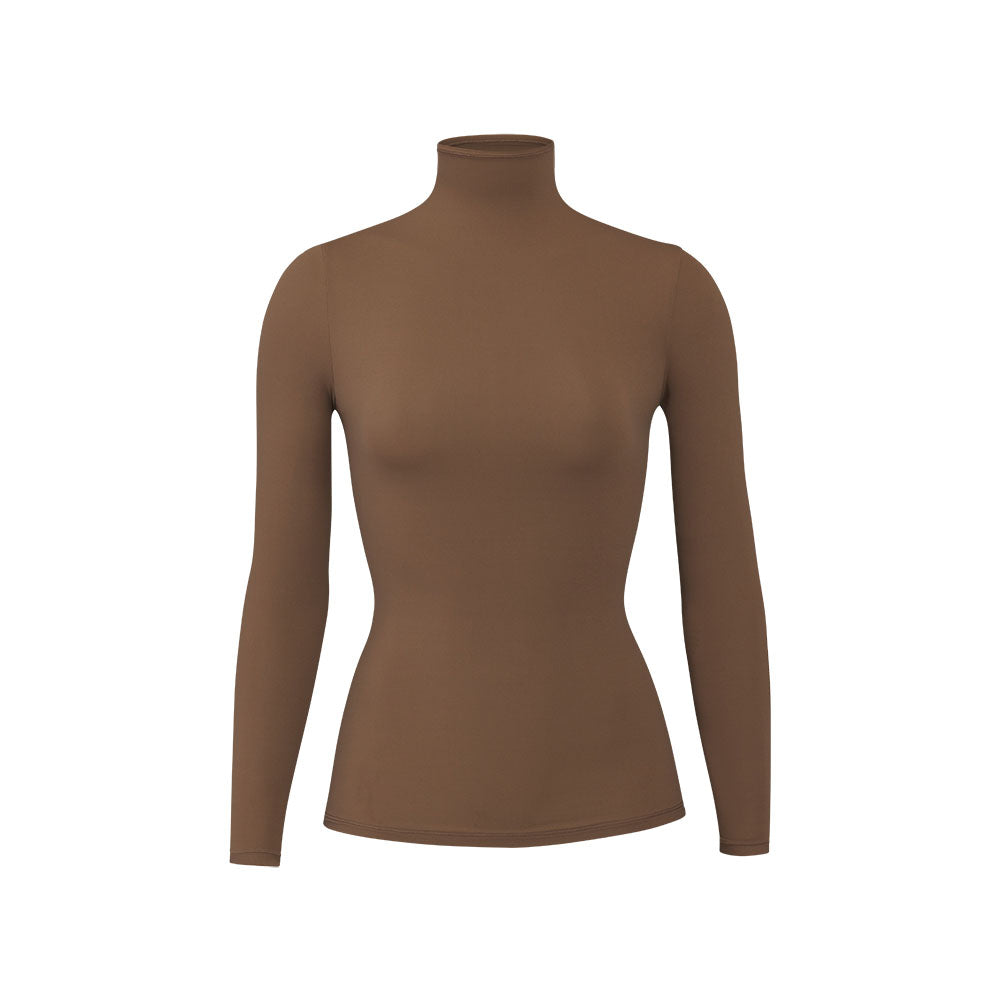 Skims FITS EVERYBODY TURTLENECK T-shirt Abrikoos | PQI-698701