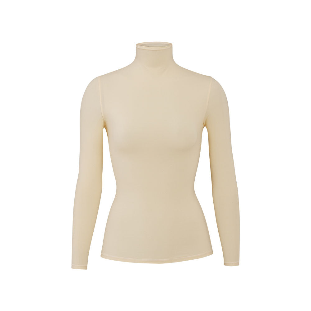 Skims FITS EVERYBODY TURTLENECK T-shirt Bruin | SHM-579341
