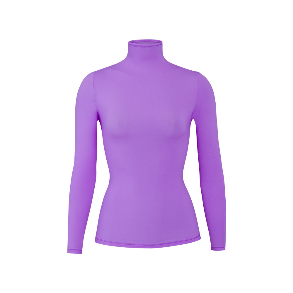Skims FITS EVERYBODY TURTLENECK T-shirt Paars | YWS-172983