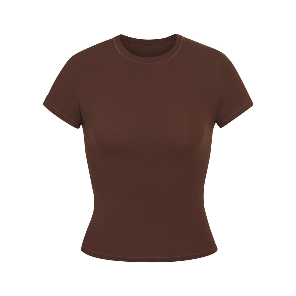 Skims FITS EVERYBODY T-shirt Chocola | CBU-413865
