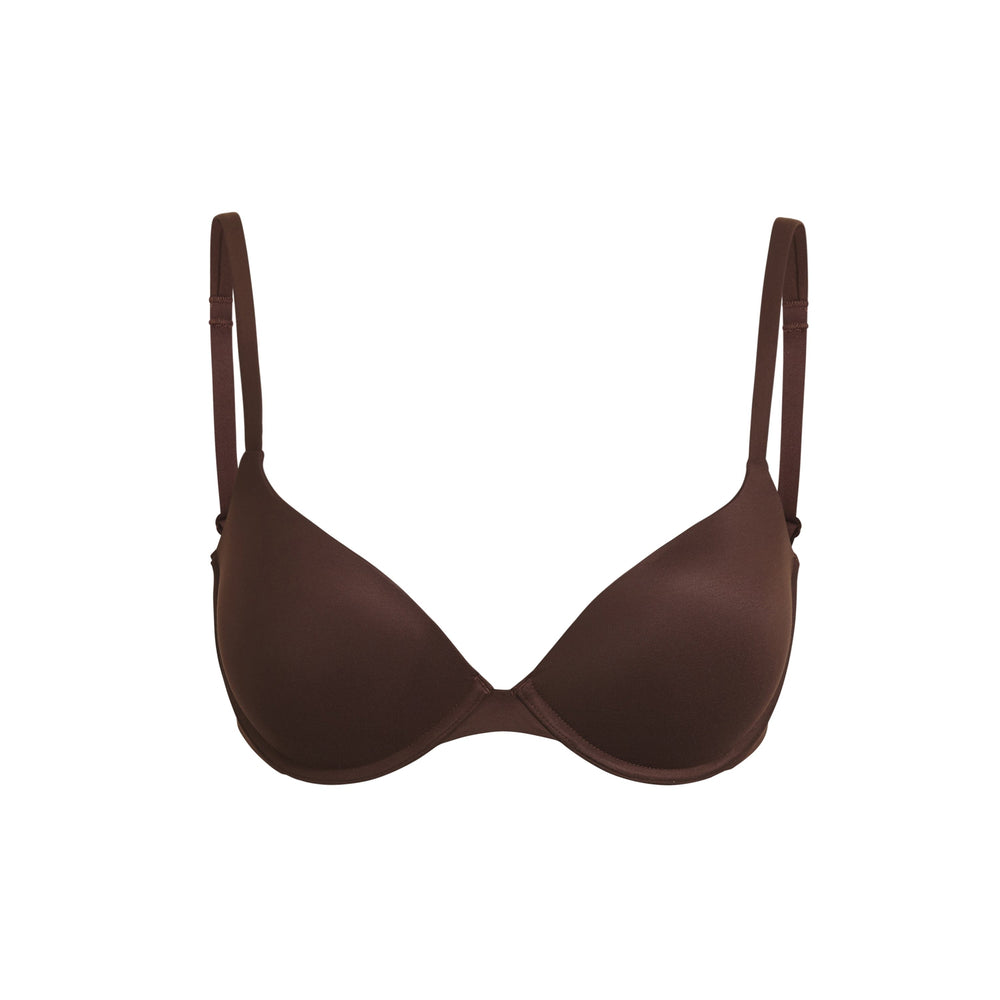 Skims FITS EVERYBODY T-shirt Push Up Bra Chocola | PXF-932065