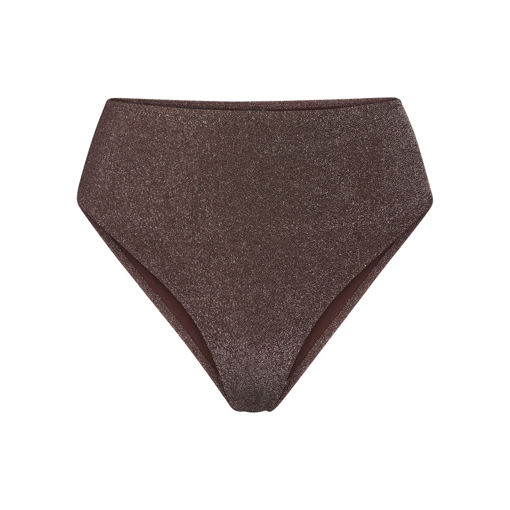 Skims GLITTER SWIM MID WAIST BOTTOM Two Pieces Chocola | MZT-928073