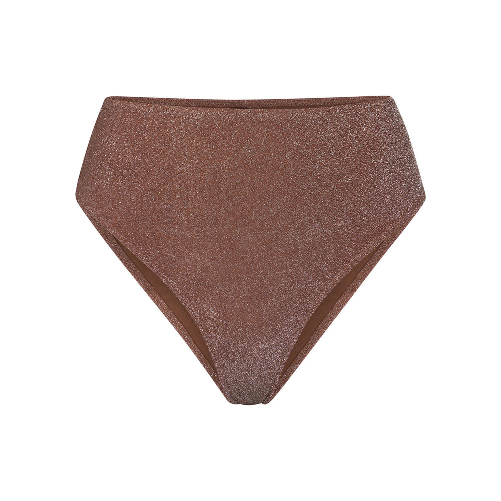Skims GLITTER SWIM MID WAIST BOTTOM Two Pieces Bruin | SPO-973120