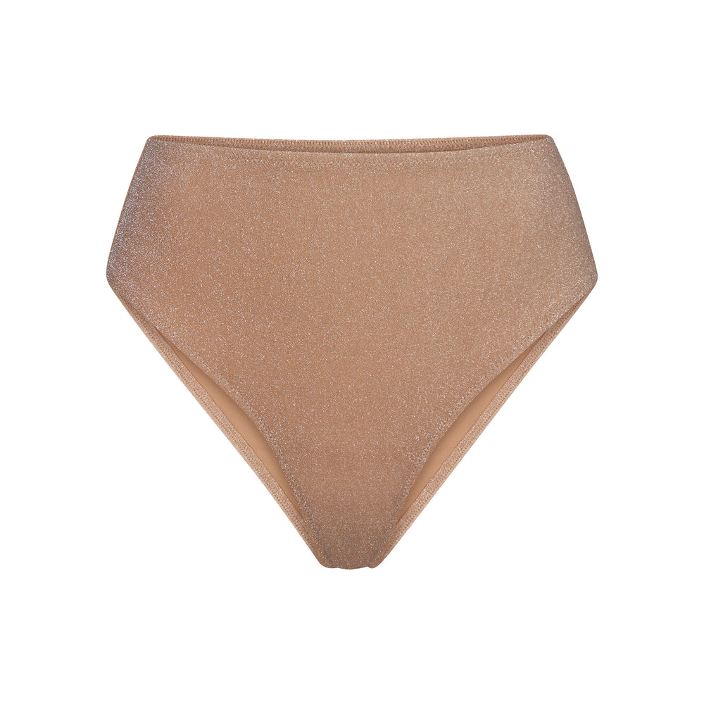 Skims GLITTER SWIM MID WAIST BOTTOM Two Pieces Abrikoos | VQS-613847