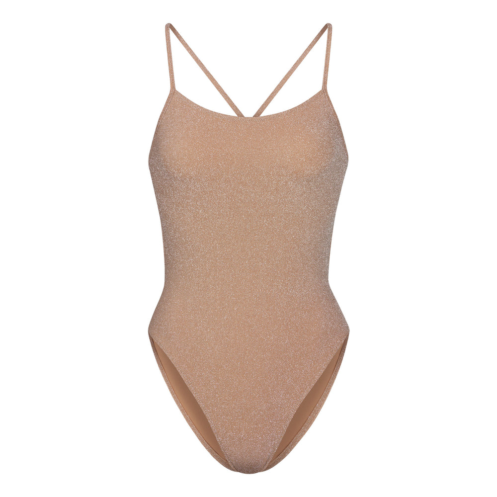Skims GLITTER SWIM One Piece Abrikoos | XPB-401953