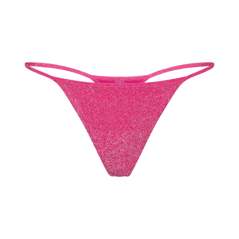 Skims GLITTER SWIM STRING Thong Roze | LMD-156304