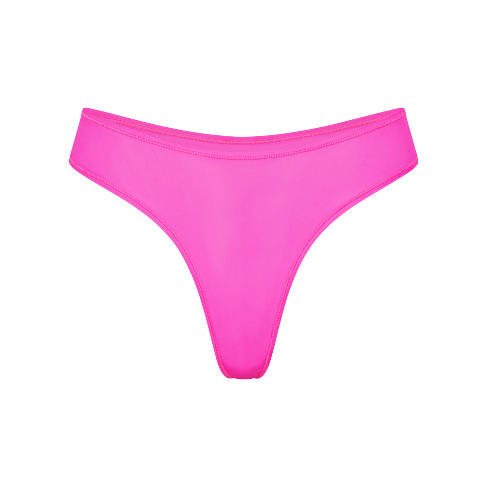 Skims JELLY SHEER DIPPED Thong Roze | KHP-456789