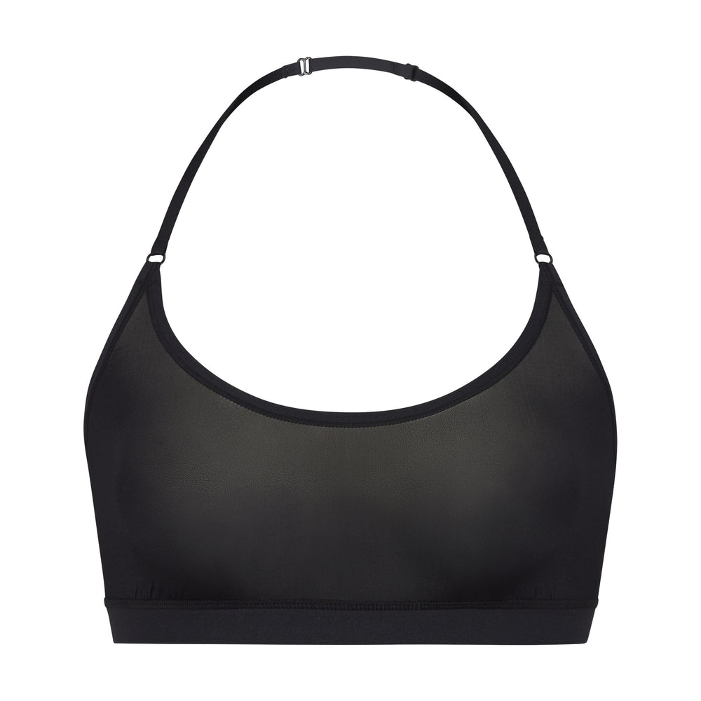 Skims JELLY SHEER SCOOP HALTER Bralette Zwart | FPK-056982