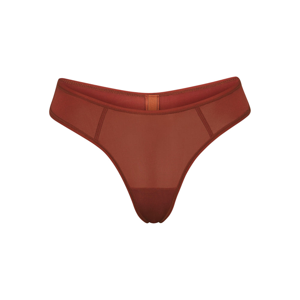 Skims JELLY SHEER SEAMED DIPPED Thong Bruin | JLP-458390