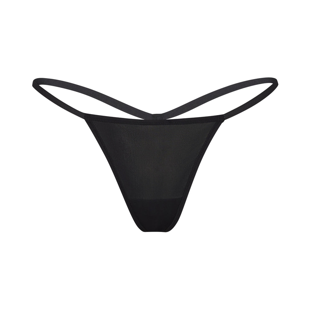 Skims JELLY SHEER STRING Thong Zwart | GFO-129574