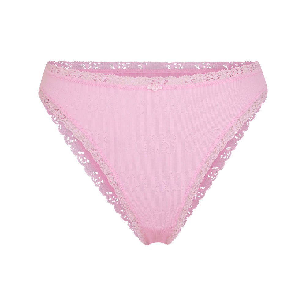 Skims LACE POINTELLE CHEEKY Brief Roze | SMB-163928