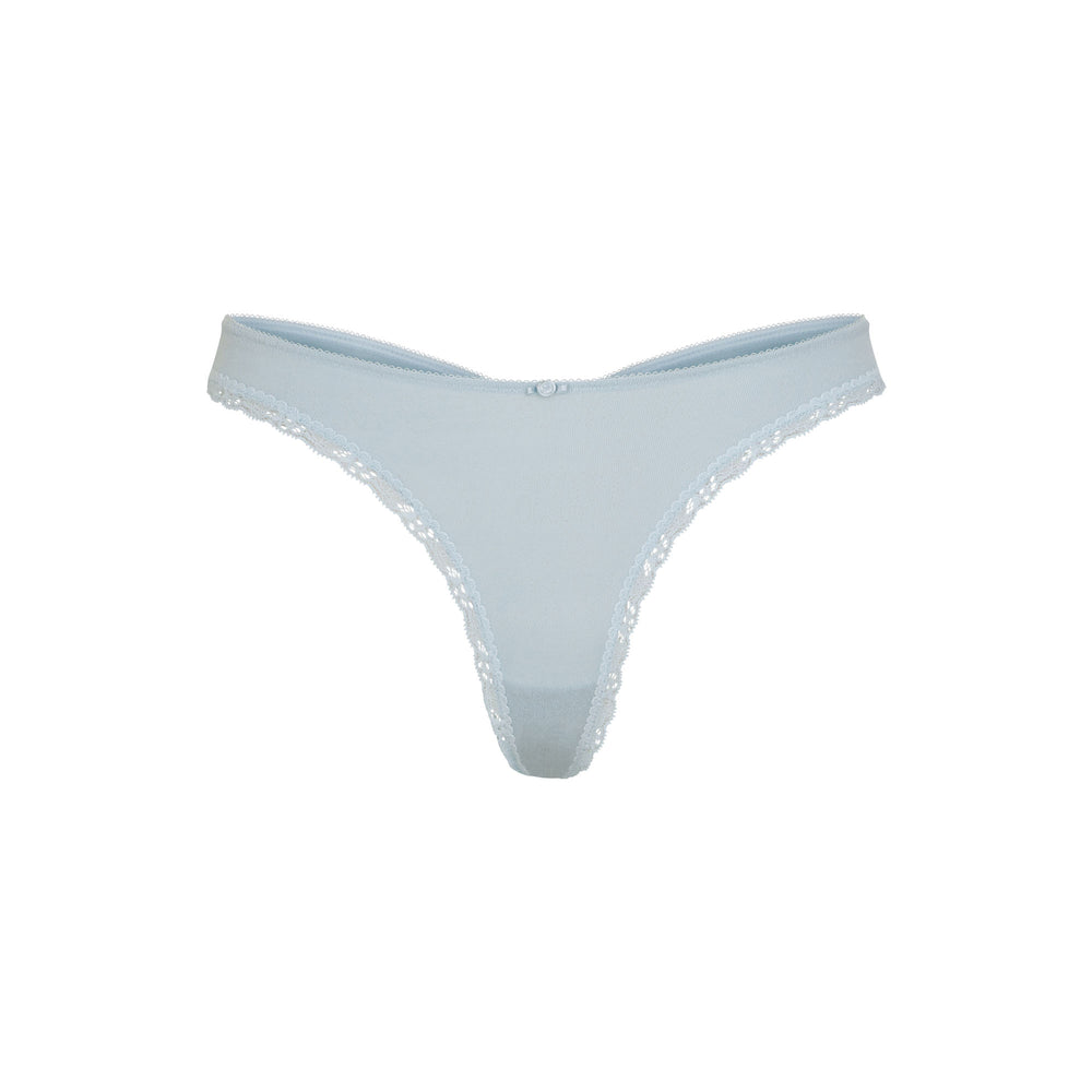 Skims LACE POINTELLE Thong Blauw | KDL-517283