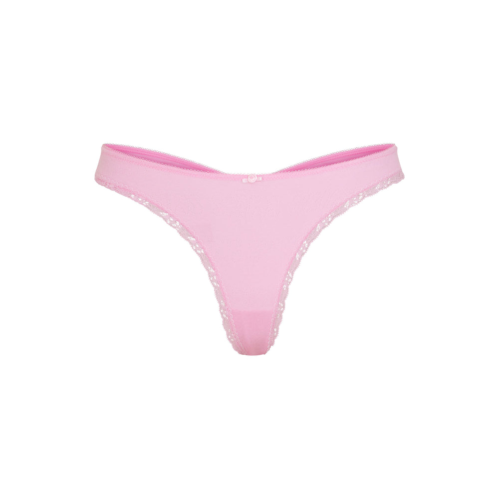 Skims LACE POINTELLE Thong Roze | LUY-750194