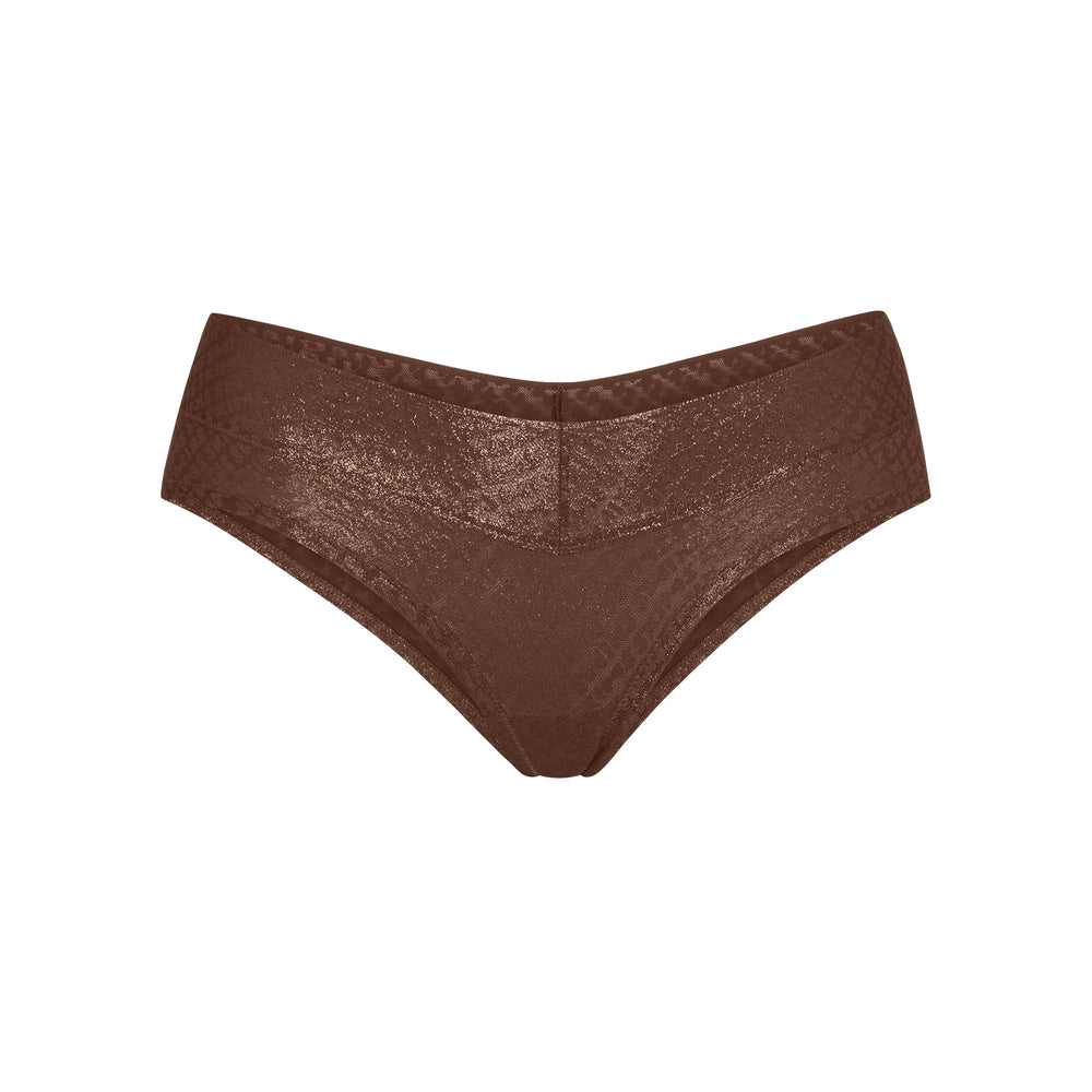 Skims LOGO MESH FOIL Boy Short Chocola | AKR-078423