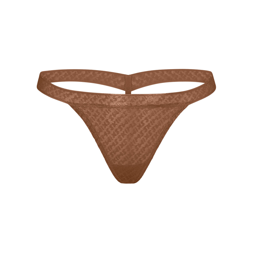 Skims LOGO MESH FOIL SKIMPY Thong Bruin | SWX-097812