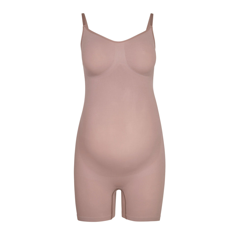 Skims MATERNITY SCULPTING BODYSUIT MID THIGH Maternity Shapewear Bruin | TOX-536798