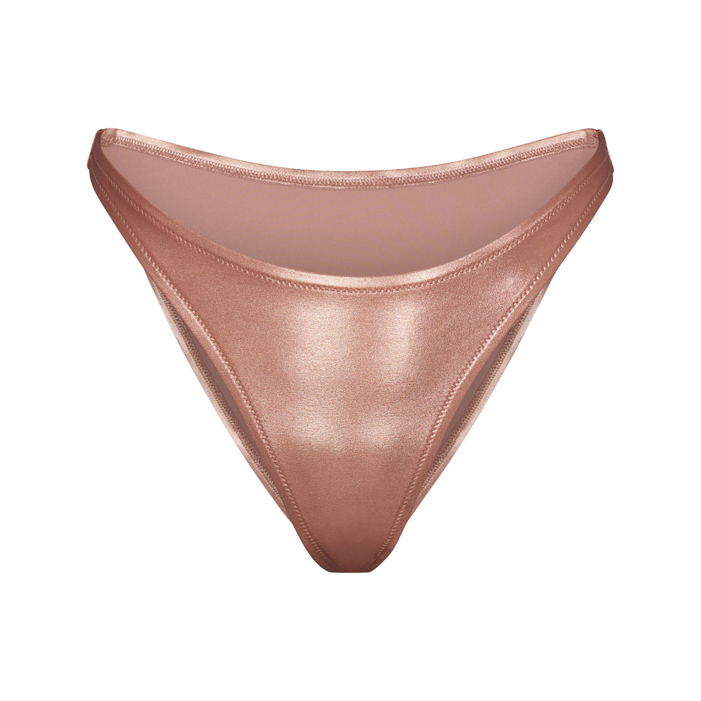 Skims METALLIC SWIM DIPPED MID WAIST BOTTOMS Two Pieces Roze Goud | FIO-780243