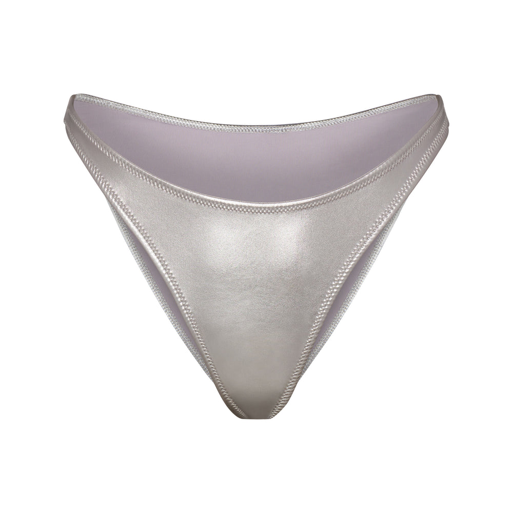 Skims METALLIC SWIM DIPPED MID WAIST BOTTOMS Two Pieces Grijs | HNL-654973