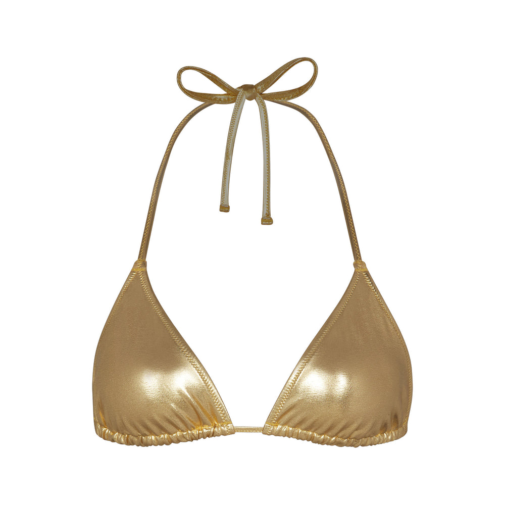 Skims METALLIC SWIM TRIANGLE TOP Two Pieces Goud | UIP-817625