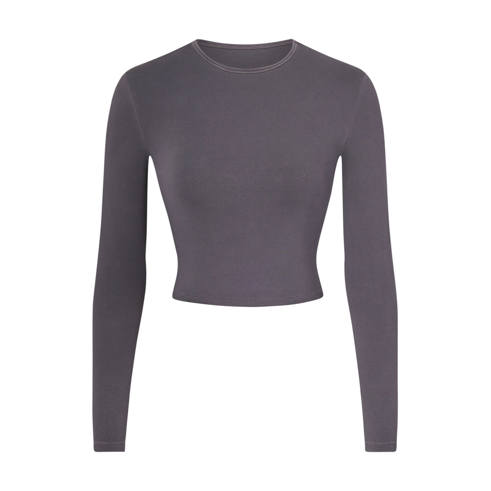Skims NEW VINTAGE LONG SLEEVE T-shirt Grijs | GSM-763204