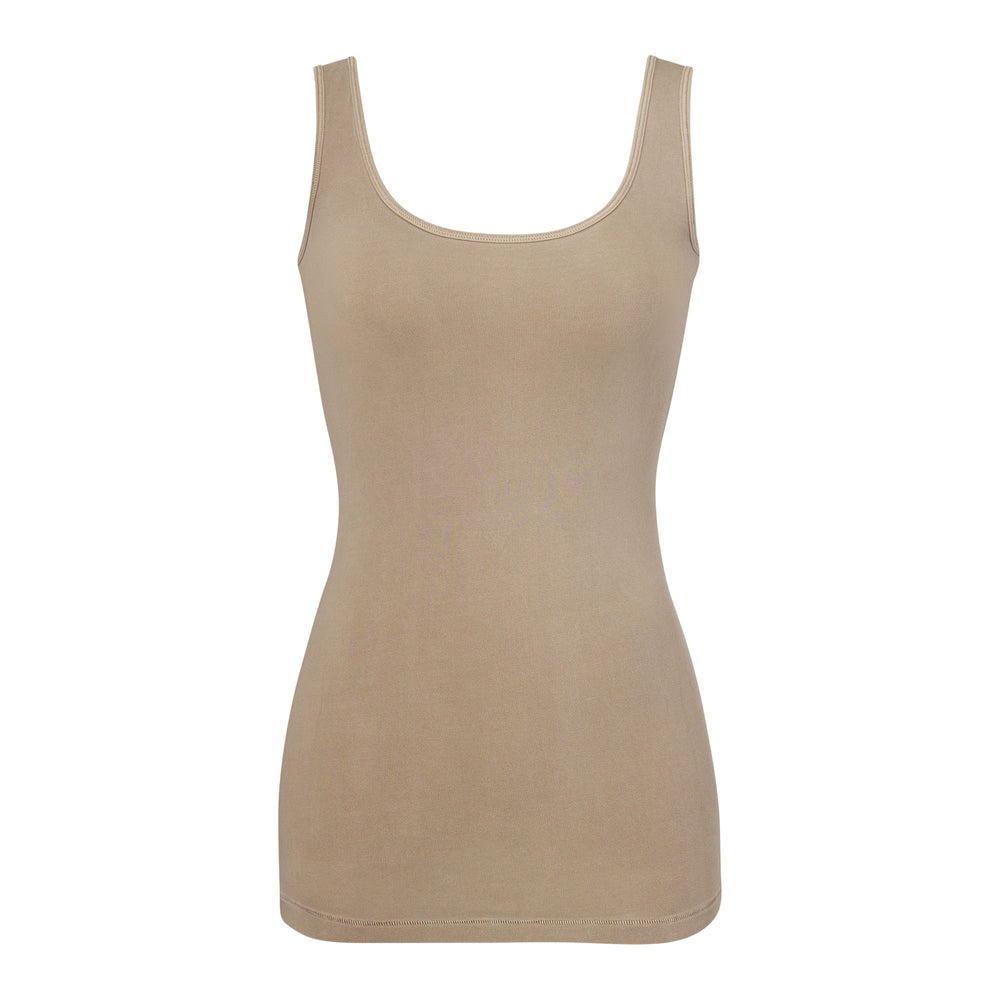 Skims NEW VINTAGE SCOOP NECK Tank Abrikoos | UJX-432056