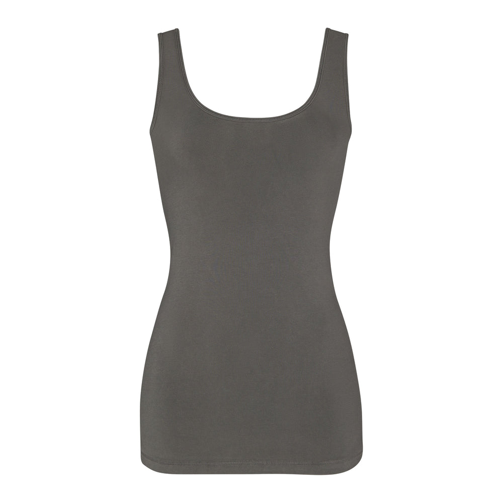 Skims NEW VINTAGE SCOOP NECK Tank Diepgrijs | EOM-179356