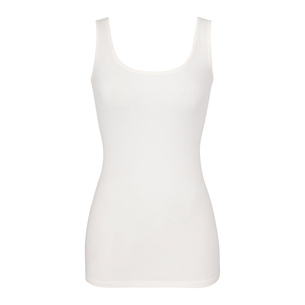 Skims NEW VINTAGE SCOOP NECK Tank Wit | BIW-159807