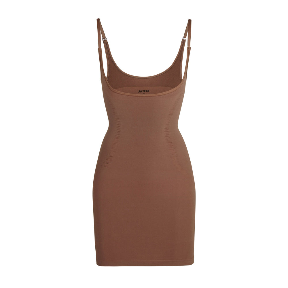Skims OPEN BUST SLIP Dress Abrikoos | PAT-765980