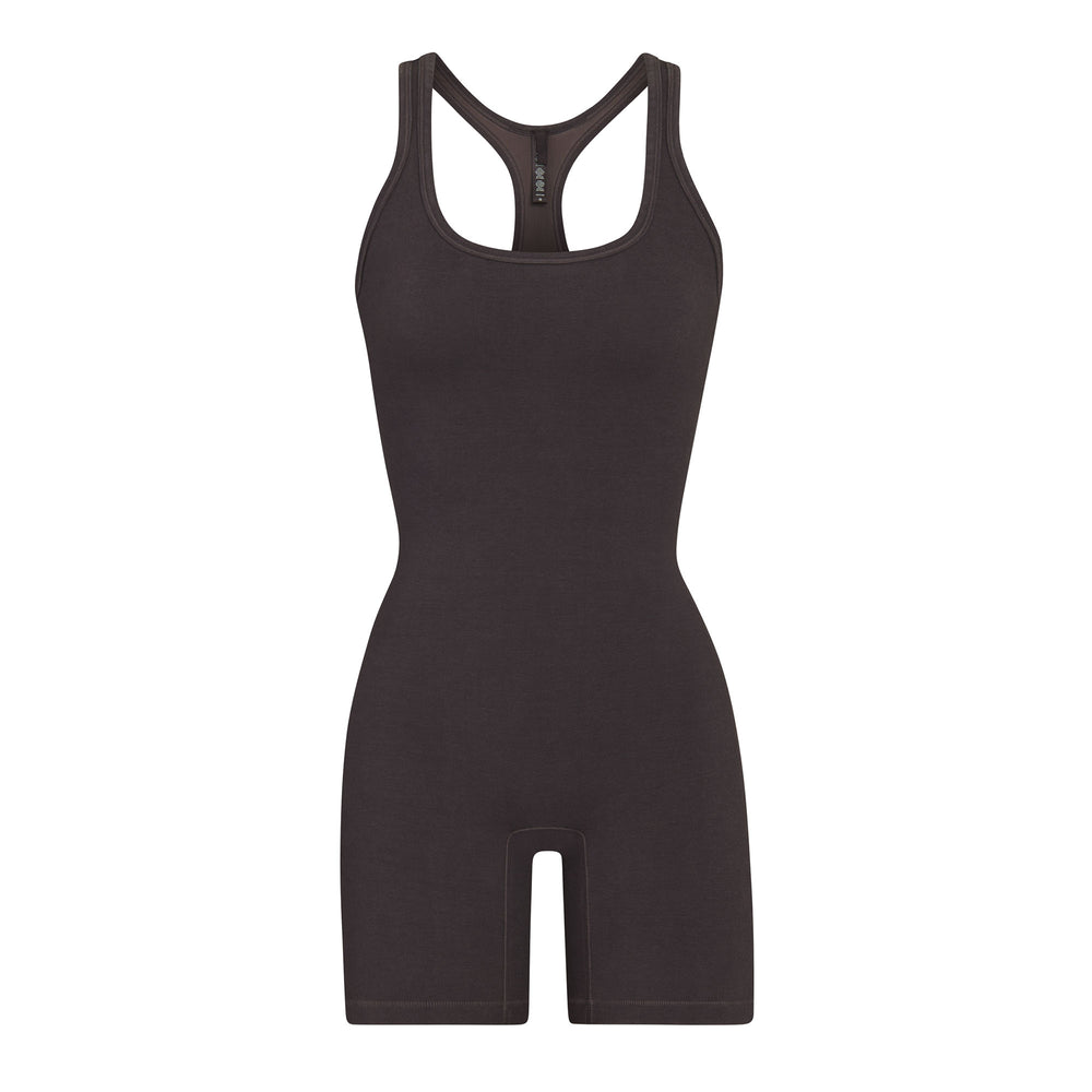 Skims OUTDOOR Mid Thigh Bodysuit Donkerpaars | SCG-175206