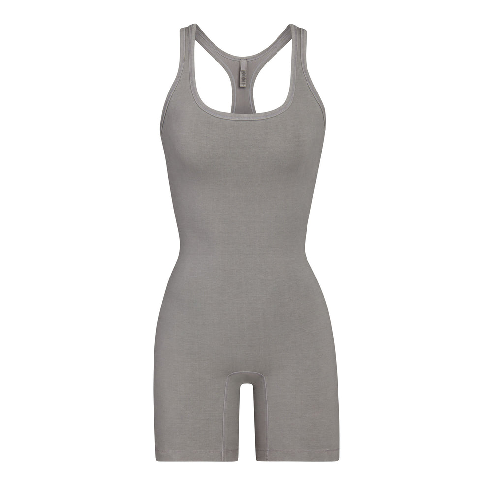 Skims OUTDOOR Mid Thigh Bodysuit Grijs | MZE-874521