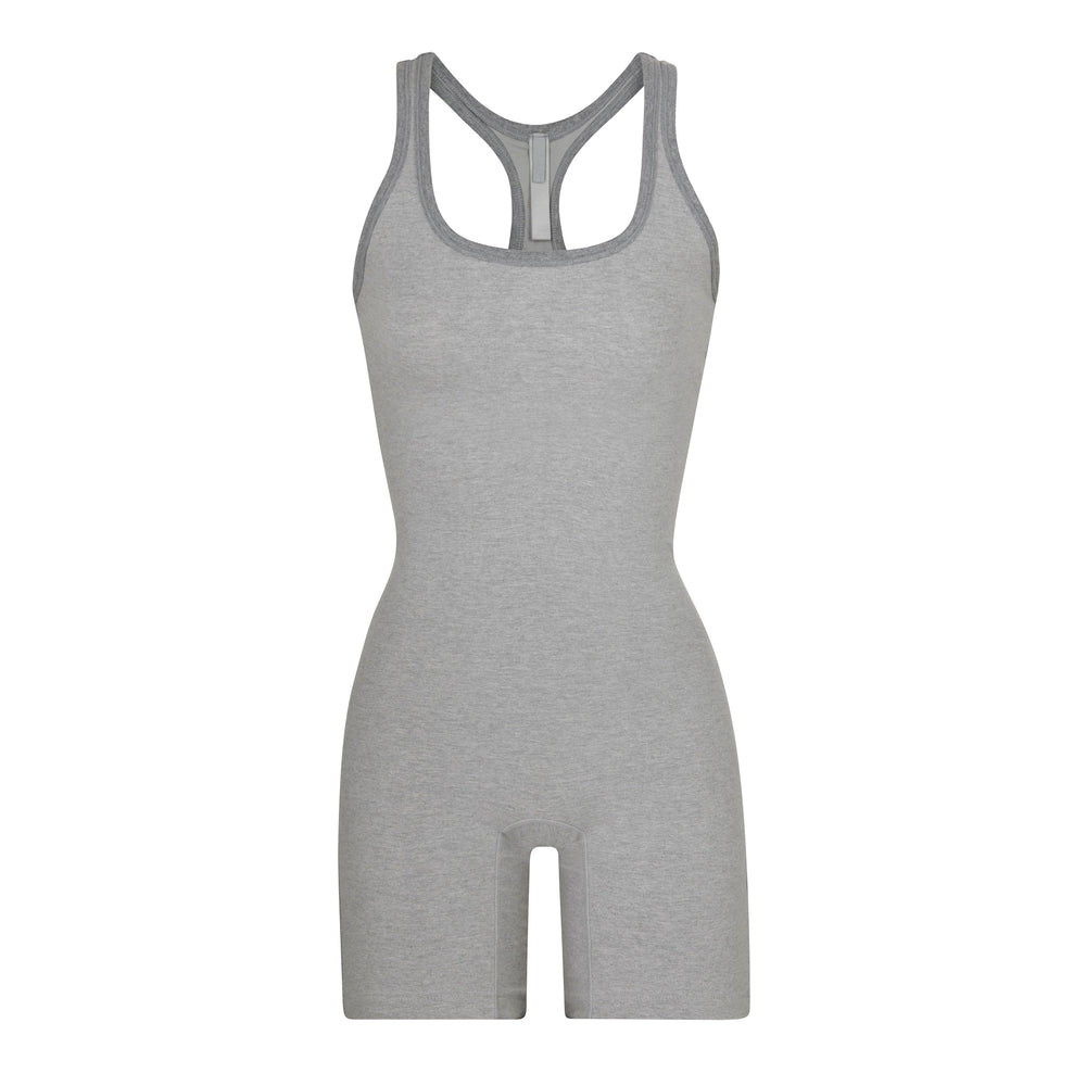 Skims OUTDOOR Mid Thigh Bodysuit Grijs | YAP-319567