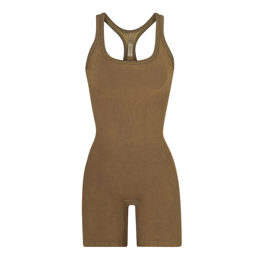 Skims OUTDOOR Mid Thigh Bodysuit Groen | OVP-695210