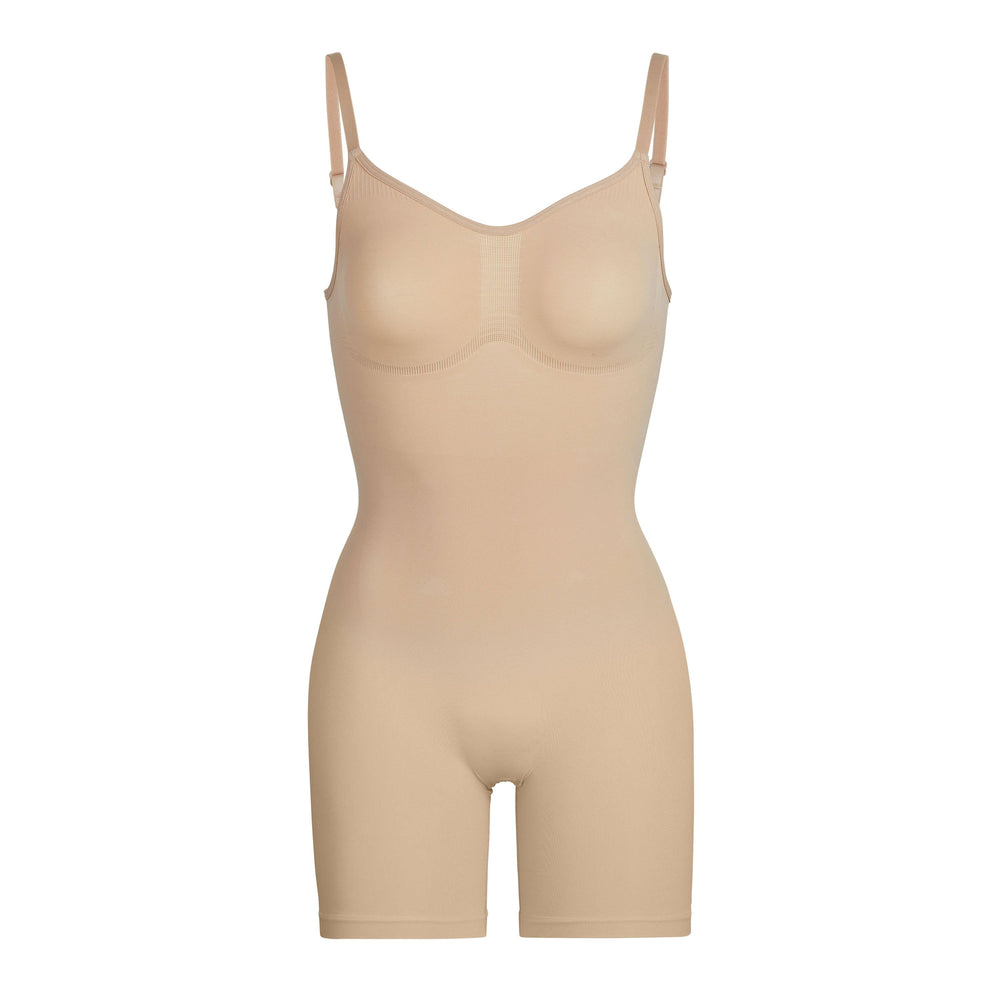 Skims SCULPTING BODYSUIT MID THIGH W. OPEN GUSSET Bodysuit Beige | UFH-286047