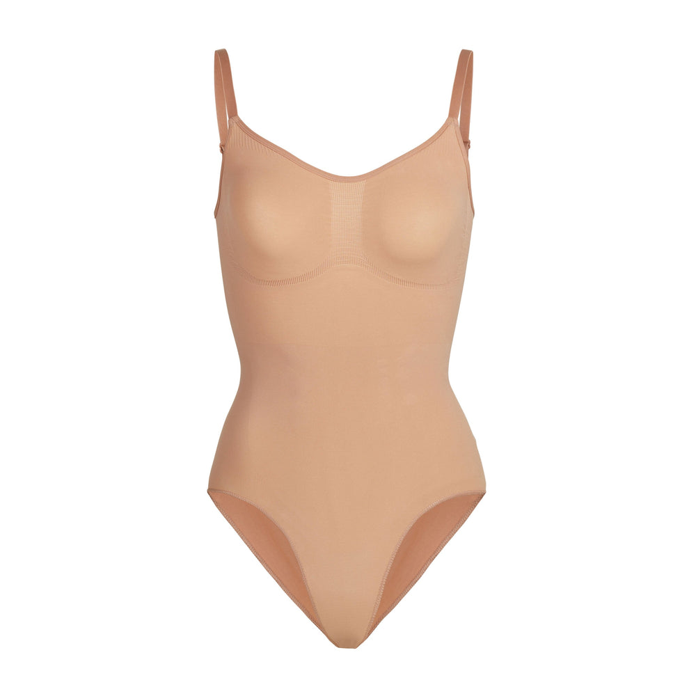 Skims SCULPTING BODYSUIT W. SNAPS Bodysuit Beige | DKS-240679